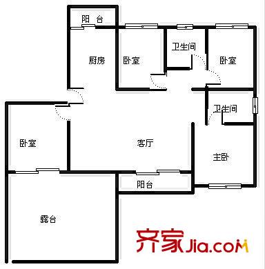 蘭沁苑 4室 戶型圖