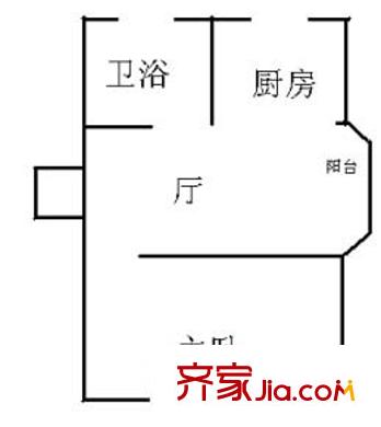 古美西路316弄小区户型图上海 古美西路316弄 户型图 1室1厅1卫1厨