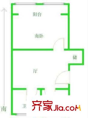 古美西路316弄小区户型图上海 古美西路316弄 户型图 1室1厅1卫1厨