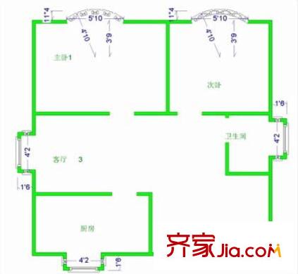 古美西路316弄小区户型图上海 古美西路316弄 户型图 2室1厅1卫1厨