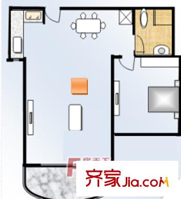 上海 金橋酒店公寓 戶型圖