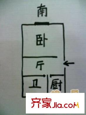 学院新村户型图户型图 1室1厅1卫1厨