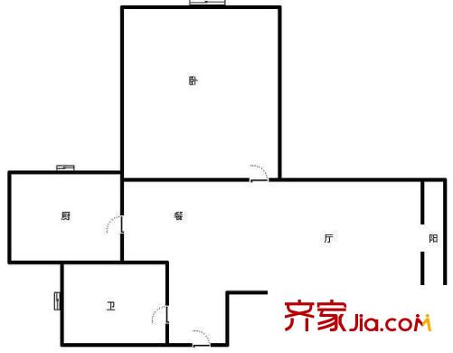 陸家嘴峰會 1室 戶型圖