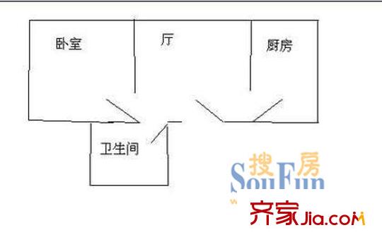 上海 绿洲公寓 户型图