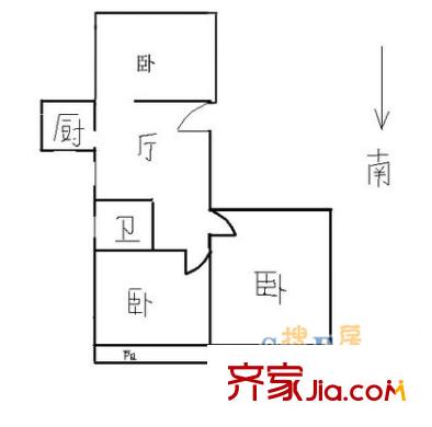 上海 绿洲公寓 户型图