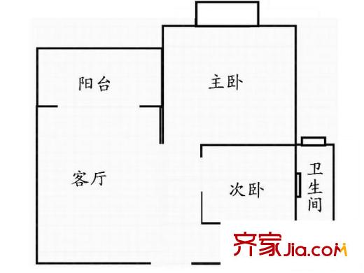 中凌東港苑 2室 戶型圖