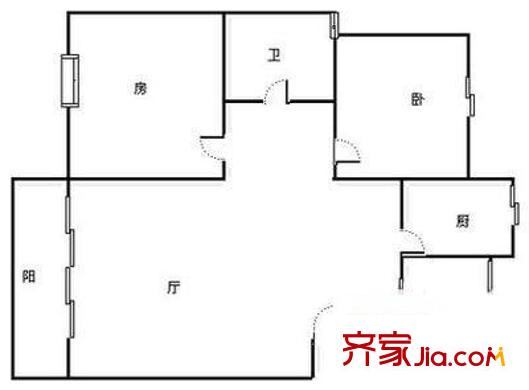 中凌東港苑 2室 戶型圖
