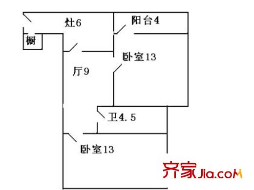 上海 羅山四村 戶型圖