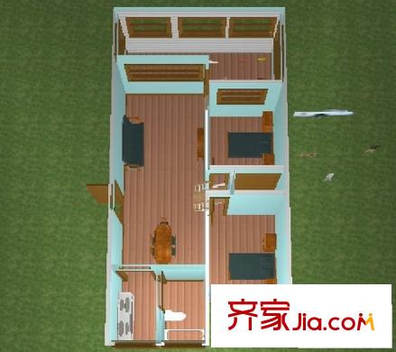 新世紀(jì)花苑三期 0室 戶型圖