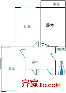 平吉二村 3室 户型图