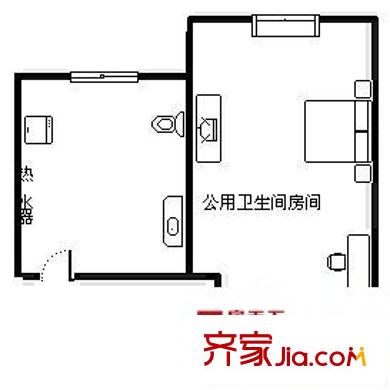 金橋名都戶型圖戶型圖 1室1衛(wèi)1廚