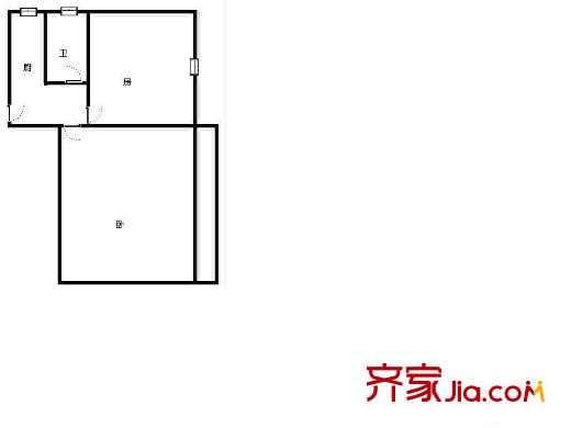 德州一村戶型圖戶型圖 1室1廳1衛(wèi)1廚