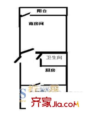 羽北小區(qū)戶型圖戶型圖 1室1廳1衛(wèi)1廚