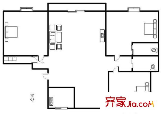 湯巷馨村 3室 戶型圖