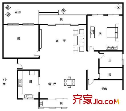 湯巷馨村 3室 戶型圖