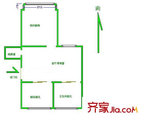 海桐小區(qū)戶(hù)型圖戶(hù)型圖 1室1廳1衛(wèi)1廚