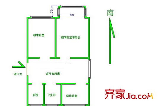海桐小區(qū)戶(hù)型圖戶(hù)型圖 3室1廳1衛(wèi)1廚