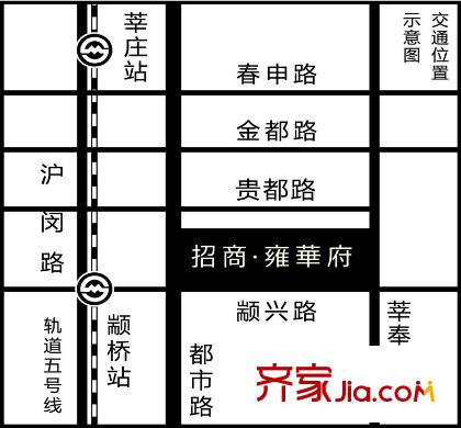 招商雍华府交通图区位图