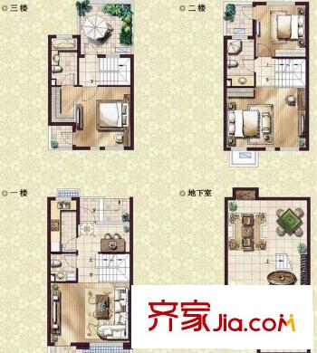 招商雍华府 4室 户型图