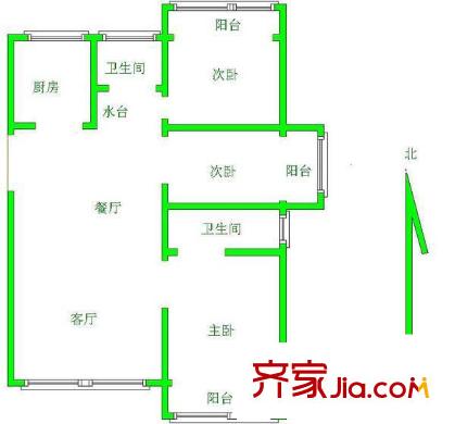 上海 华强公寓 户型图