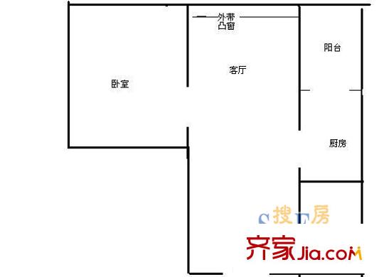 上海 华强公寓 户型图