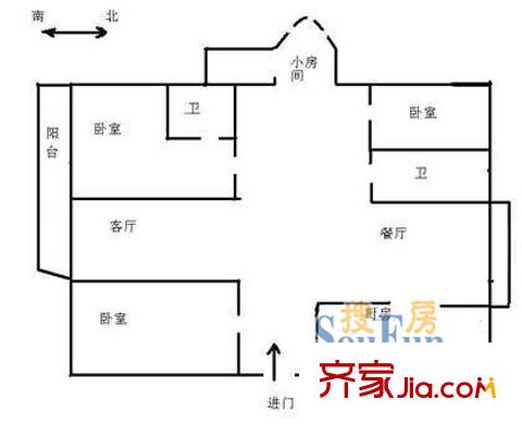 上海 古桐公寓 戶型圖