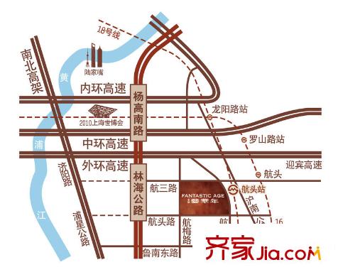 金地藝華年交通圖小地圖