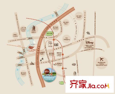 金地藝華年交通圖