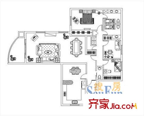 上海 都林龍?jiān)?戶型圖