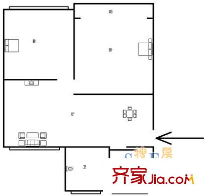 上海 齊河花苑 戶型圖