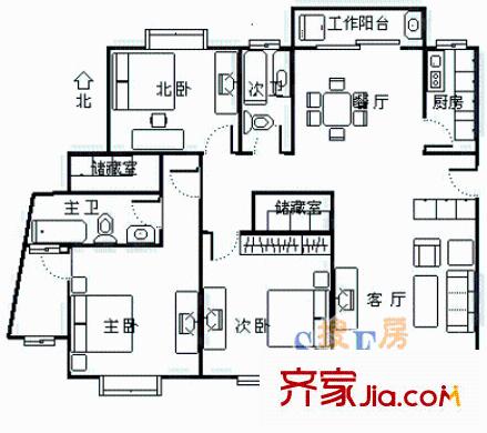 上海 金橋一景一期 戶型圖