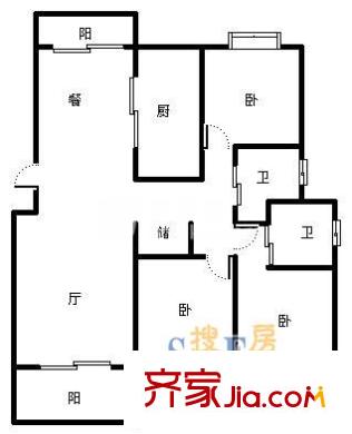上海 金橋一景一期 戶型圖