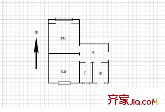 龔華新村 0室 戶型圖