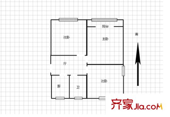 龔華新村 0室 戶型圖