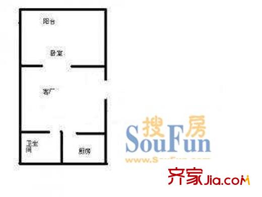 臨河小區(qū)1室1廳1衛(wèi)1廚