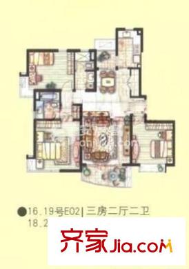 建華公寓戶(hù)型圖建華小區(qū) 4室 戶(hù)型圖 4室1廳3衛(wèi)1廚