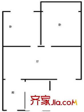 花木鑫豐苑戶型圖上海 鑫豐苑 戶型圖 2室1廳1衛(wèi)1廚