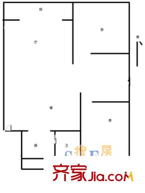 花木鑫豐苑戶型圖鑫豐苑9號501 2室2廳1衛(wèi)1廚