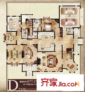 上海 浦東世紀(jì)花園一層 戶型圖
