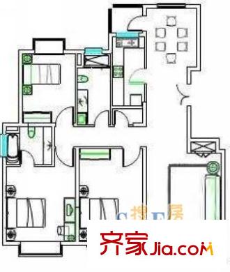 上海 高行綠洲三期 戶型圖