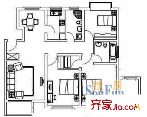 上海 高行綠洲三期 戶型圖