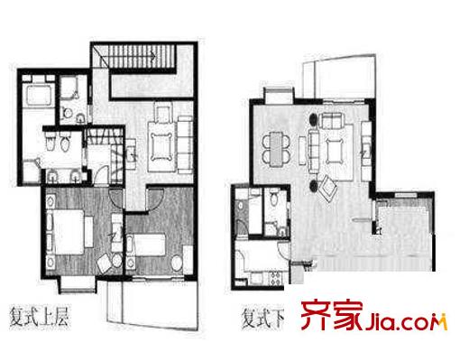 创世纪花园 4室 户型图