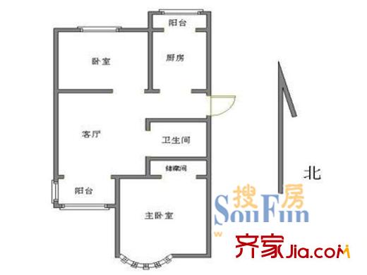 博二小區(qū)2室1廳1衛(wèi)1廚