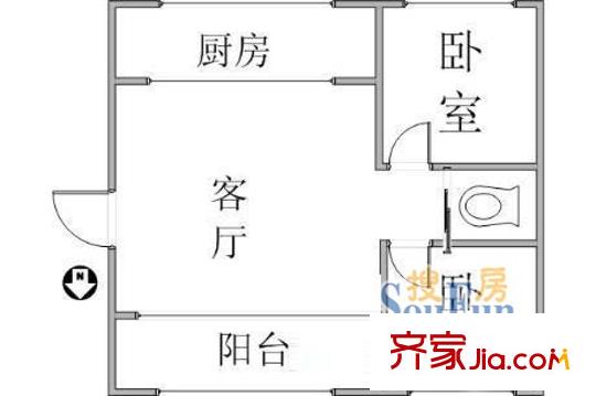 博二小區(qū)2室1廳1衛(wèi)1廚