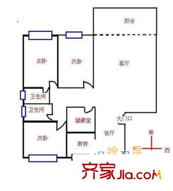 上海 长桥一村 户型图