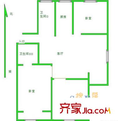 上海 长桥一村 户型图
