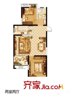 興宸和富廣場二期C4 2室2廳1衛(wèi)1廚