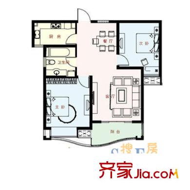 上海 新梅公寓 户型图