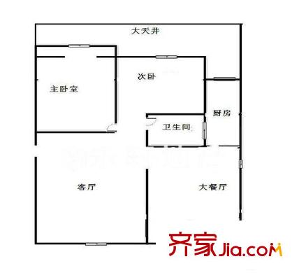 金桂小區(qū) 3室 戶型圖