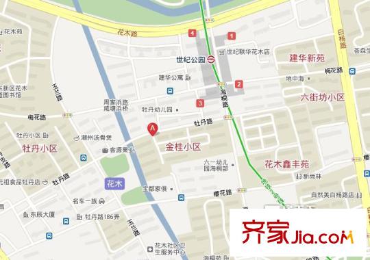 金桂小區(qū)交通圖